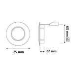 Foco fijo empotrar Blanco, para Lámpara GU10/MR16